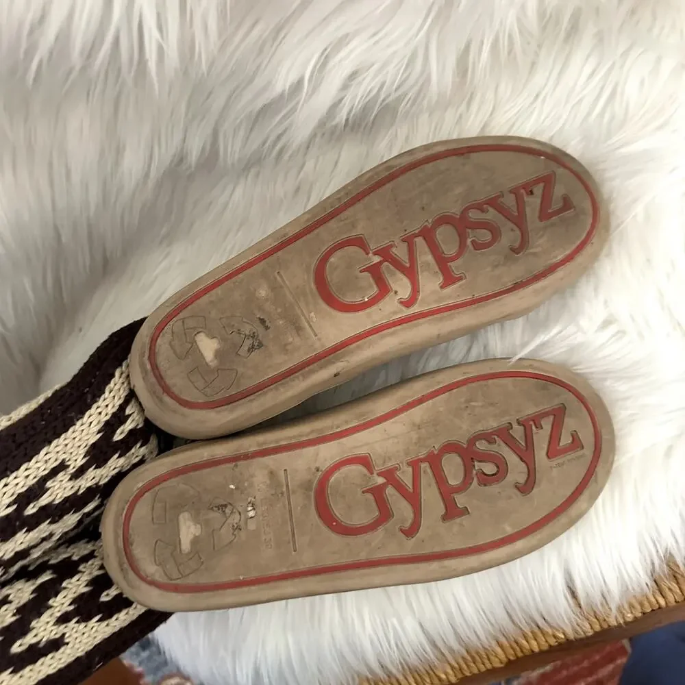 Gypsyz Kitted Over The Knee Sweater Sock Boots Sz 8 - Picture 6 of 7